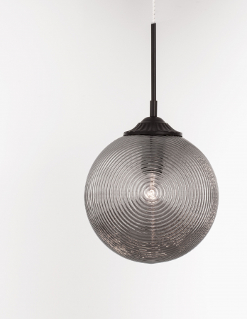 Lustra pe fir rotunda Paz Ø25 cm sticla alba/galbena/fumurie, design retro, 9191212 - Novaluce [10]
