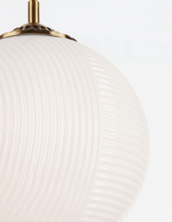 Lustra pe fir rotunda Paz Ø25 cm sticla alba/galbena/fumurie, design retro, 9191212 - Novaluce [3]