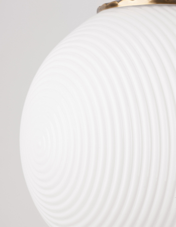 Lustra pe fir rotunda Paz Ø25 cm sticla alba/galbena/fumurie, design retro, 9191212 - Novaluce [4]