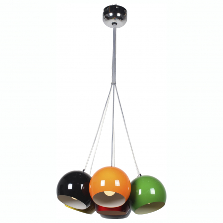 Lustra pendul 7 globuri multicolore metal Clopas 45 Ø cm, design modern, AZ 1324 - Azzardo [1]