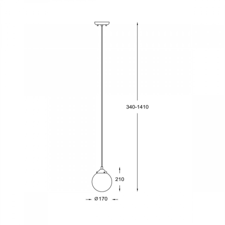 Lustra pendul alb/auriu RIANO, inaltime reglabila, metal/sticla, 003064-011454 - Zumaline [2]