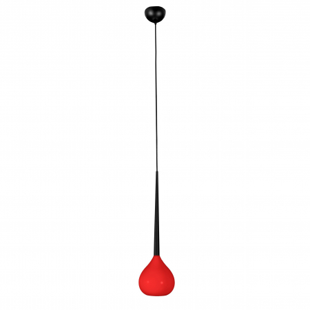 Lustre - Lustra pendul alba/neagra/rosie finisaj lucios Advey, design modern, suport metalic negru, AZ 1063 - Azzardo