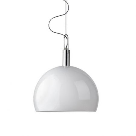 Lustre - Lustra pendul alba rotunda Oluf 40x30 cm, metal/acril, AZ 2469 - Azzardo