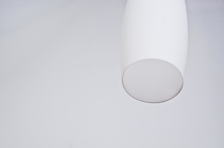 Lustra pendul alba Slim 45 cm, sticla/detalii metal crom, design modern, AZ 0120 - Azzardo [4]