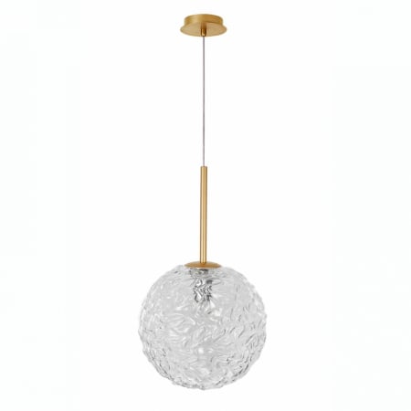 Lustra pendul aurie Fedora Ø15/30 cm, glob sticla structurata, bec LED G9, 9260211 - Novaluce [6]