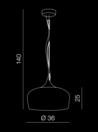 Lustra pendul beton Dorota Ø 36 cm, design modern industrial, AZ 2799 - Azzardo [3]
