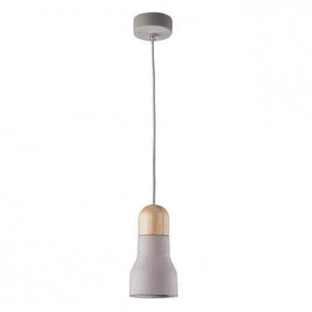Lustre - Lustra pendul beton gri Hachi Ø 10 cm, inaltime reglabila, 9162463 - Novaluce