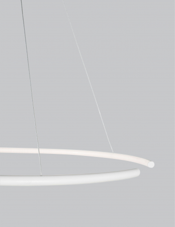 Lustra pendul cerc LED alba/neagra Vilma Ø30 cm, stil minimalist, 9010021 - Novaluce [3]