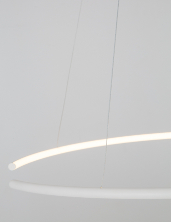 Lustra pendul cerc LED alba/neagra Vilma Ø30 cm, stil minimalist, 9010021 - Novaluce [5]