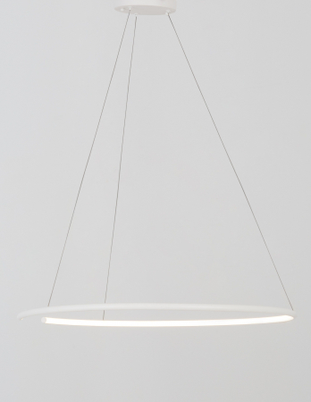 Lustra pendul cerc LED alba/neagra Vilma Ø30 cm, stil minimalist, 9010021 - Novaluce [1]