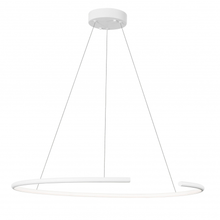 Lustra pendul cerc LED alba/neagra Vilma Ø30 cm, stil minimalist, 9010021 - Novaluce [0]