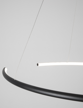 Lustra pendul cerc LED alba/neagra Vilma Ø30 cm, stil minimalist, 9010021 - Novaluce [14]
