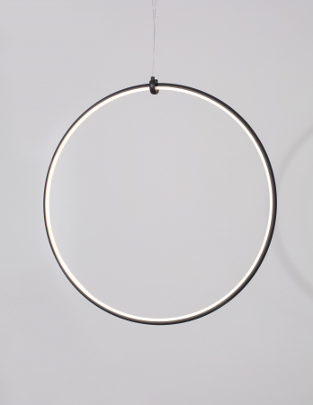 Lustra pendul cerc negru Nikom Ø68 cm iluminare LED dimabila, design minimalist, 9820591 - Novaluce [3]