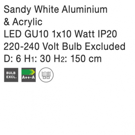 Lustra pendul cilindric negru/alb Lanto, metal, inaltime reglabila, 9387004 - Novaluce [13]