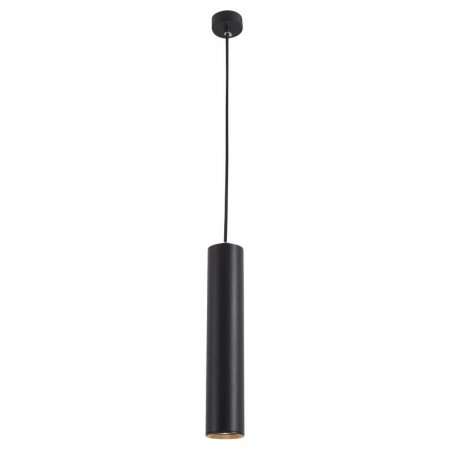 Promotii - Lustra pendul cilindric negru/alb Toma, metal, inaltime reglabila, 834870 - Novaluce