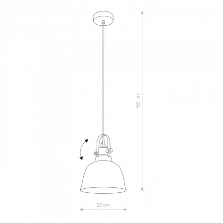 Lustra pendul clopot sticla fumurie/aurie Hamia, 9152 - Nowodworski [1]