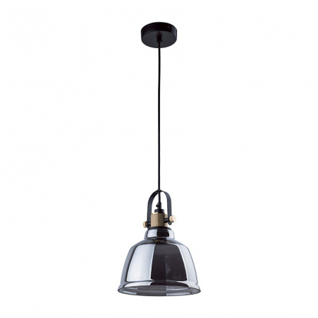 Promotii - Lustra pendul clopot sticla fumurie/aurie Hamia, 9152 - Nowodworski