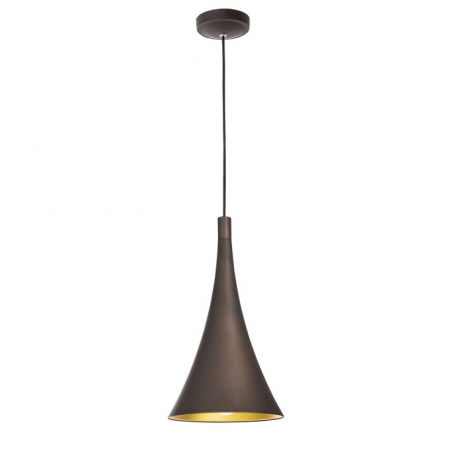 Lustre - Lustra pendul conic maro Vemor Ø 20 cm metal, inaltime reglabila, 8942204 - Novaluce