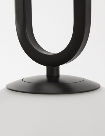 Lustra pendul glob alb cu auriu/negru Junia Ø20/25 cm, design modern, sticla/metal, 9191251 - Novaluce [15]