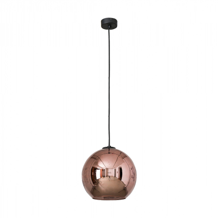 Lichidare stoc - Lustra pendul glob sticla fumuriu/crom/cupru/auriu Mabel, inaltime fixa 150 cm, 9058 - Nowodworski