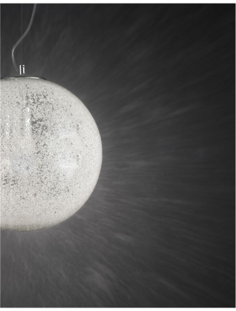 Lustra pendul glob sticla si interior acrilic Zavia, diverse dimensiuni, inaltime reglabila, 9361741 - Novaluce [3]