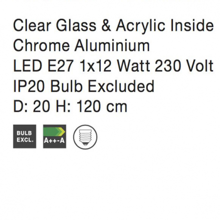 Lustra pendul glob sticla si interior acrilic Zavia, diverse dimensiuni, inaltime reglabila, 9361741 - Novaluce [6]