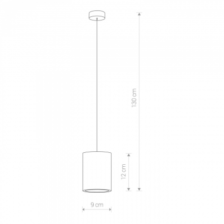 Lustra pendul gri inaltime reglabila, design Rahim, abajur cilindric beton, 9391 - Nowodworski [3]