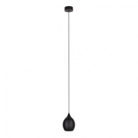 Produse - Lustra pendul iluminare LED Devan negru Ø 7,2 cm din metal, inaltime reglabila, P0435 - Maxlight