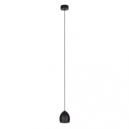 Promotii - Lustra pendul iluminare LED Devan negru Ø 7 cm din metal, inaltime reglabila, P0433 - Maxlight