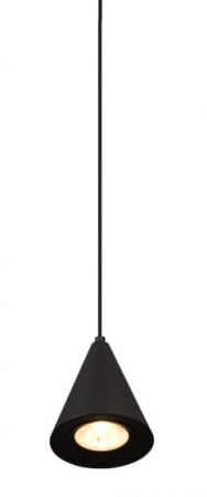 Lustra pendul iluminare LED Devan negru Ø 8 cm din metal, inaltime reglabila, P0434 - Maxlight [2]