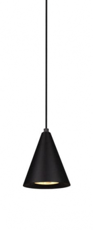 Lustra pendul iluminare LED Devan negru Ø 8 cm din metal, inaltime reglabila, P0434 - Maxlight [1]