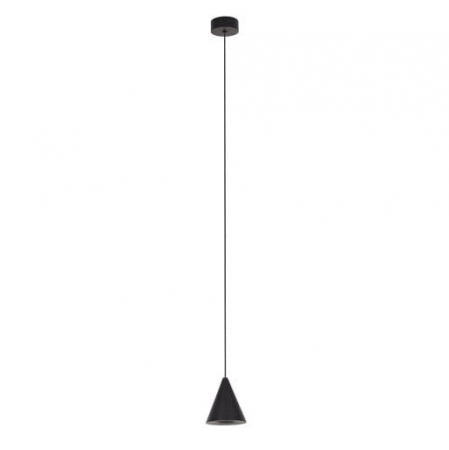 Promotii - Lustra pendul iluminare LED Devan negru Ø 8 cm din metal, inaltime reglabila, P0434 - Maxlight