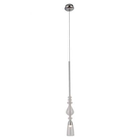 Lustre - Lustra pendul iluminare LED Malka Ø 6,8 cm metal/sticla, inaltime reglabila, P0246 - Maxlight