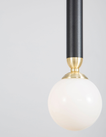 Lustra pendul LED Binay negru cu auriu, design modern, 9157901 - Novaluce [2]