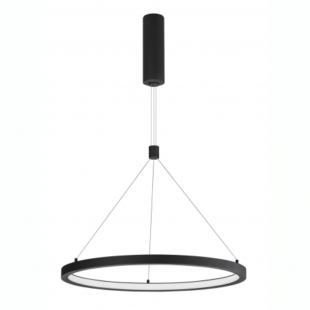 Lustra pendul LED dimabila Rayen 60 cm alba/neagra/aurie tip inel, design minimalist, 9172635 - Novaluce [0]