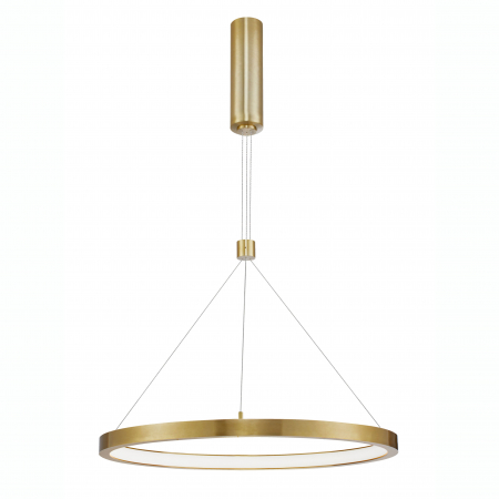 Lustra pendul LED dimabila Rayen 60 cm alba/neagra/aurie tip inel, design minimalist, 9172635 - Novaluce [12]