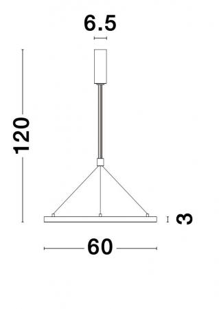 Lustra pendul LED dimabila Rayen 60 cm alba/neagra/aurie tip inel, design minimalist, 9172635 - Novaluce [5]