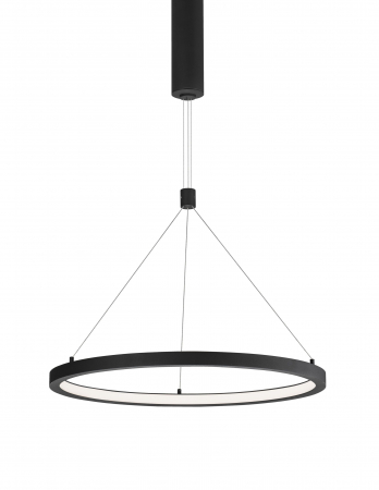 Lustra pendul LED dimabila Rayen 60 cm alba/neagra/aurie tip inel, design minimalist, 9172635 - Novaluce [1]