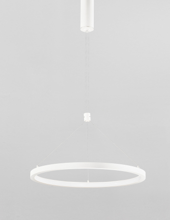 Lustra pendul LED dimabila Rayen 60 cm alba/neagra/aurie tip inel, design minimalist, 9172635 - Novaluce [7]