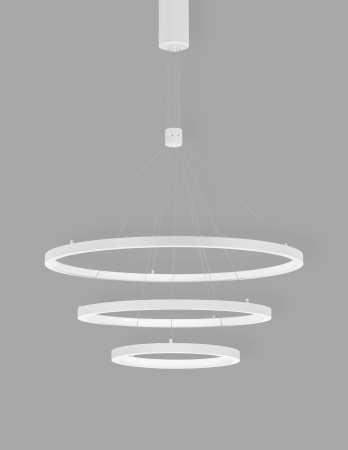 Lustra pendul LED dimabila Rayen alba/neagra/aurie, 3 piese tip inel, design minimalist, 9175108 - Novaluce [6]
