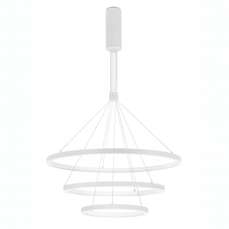Lustra pendul LED dimabila Rayen alba/neagra/aurie, 3 piese tip inel, design minimalist, 9175108 - Novaluce [5]