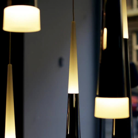 Lustra pendul LED neagra/crom Hermina Ø 6x44,5 cm, design modern, luminare la ambele capete, AZ 0932 - Azzardo [5]