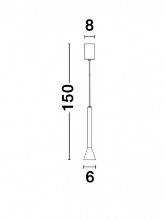 Lustra pendul LED premium diverse culori Usur, metal, inaltime reglabila, 9018901 - Novaluce [6]
