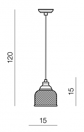 Lustra pendul Leelo, abajur sticla, design clasic, AZ 2109 - Azzardo [2]