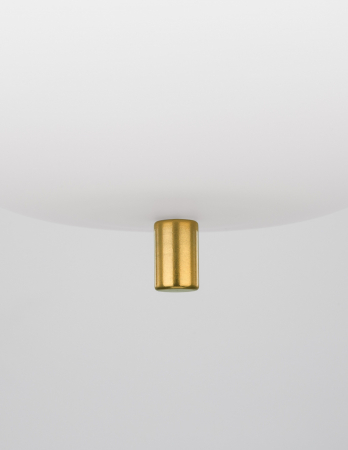 Lustra pendul moderna alb cu auriu forma cilindrica Felicia Small 16,5x20 cm, sticla/metal, 9624065 - Novaluce [5]