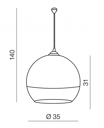 Lustra pendul moderna Yamin forma glob, metal crom/sticla transparenta, diverse dimensiuni, AZ 0733 - Azzardo [6]