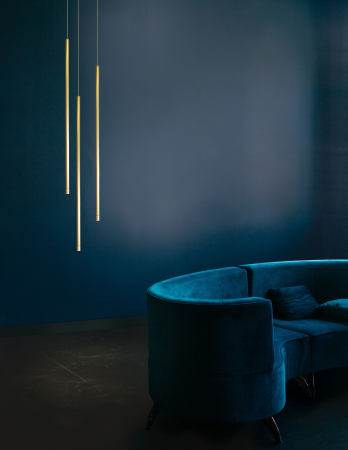 Lustra pendul neagra/aurie Gohar 60 cm LED stil minimalist, modul, 9088103 - Novaluce [13]