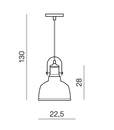 Lustra pendul neagra/cupru stil industrial Oliver, metal, AZ 2409 - Azzardo [2]