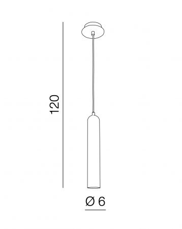 Lustra pendul pe fir Zenai Ø 6 cm forma rotunjita, metal alb/negru, design modern, AZ 1236 - Azzardo [3]