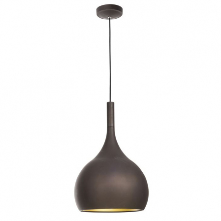 Lustre - Lustra pendul rotund maro Vemor Ø 24 cm metal, inaltime reglabila, 8942203 - Novaluce